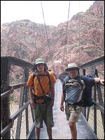 Al and Zack at S. Kaibab (Black) bridge