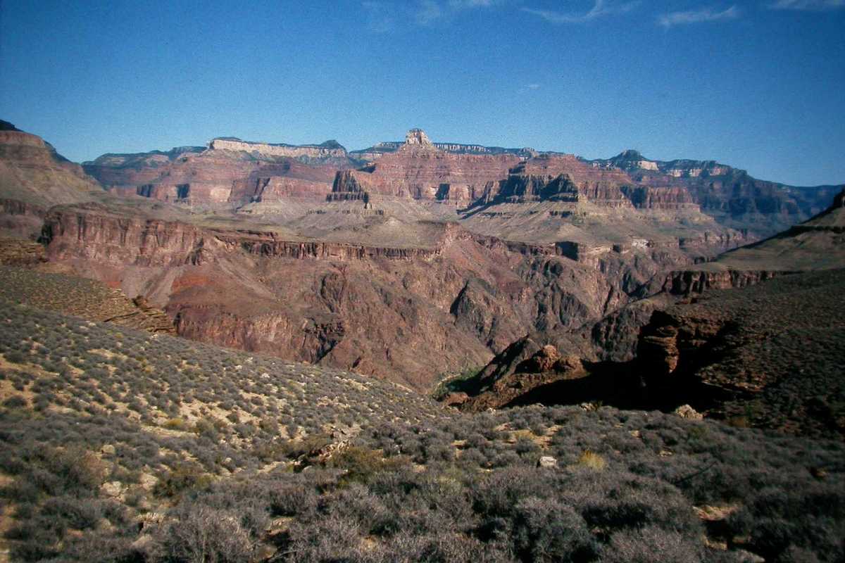 Zoroaster Temple and the Inner Gorge, Tonto Trail