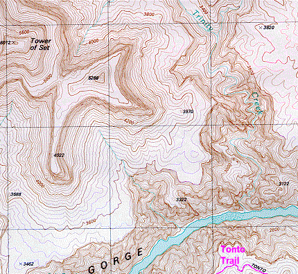 USGS Grand Canyon quad - section D A